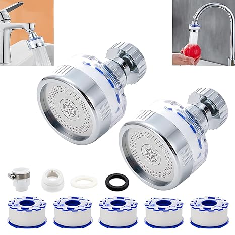 Faucet Water Filter 360 Rotating  Purifier Kitchen Tap Filtration